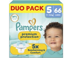 Pampers Premium Protection Maat 5 - 66 Luiers - 11kg-16kg