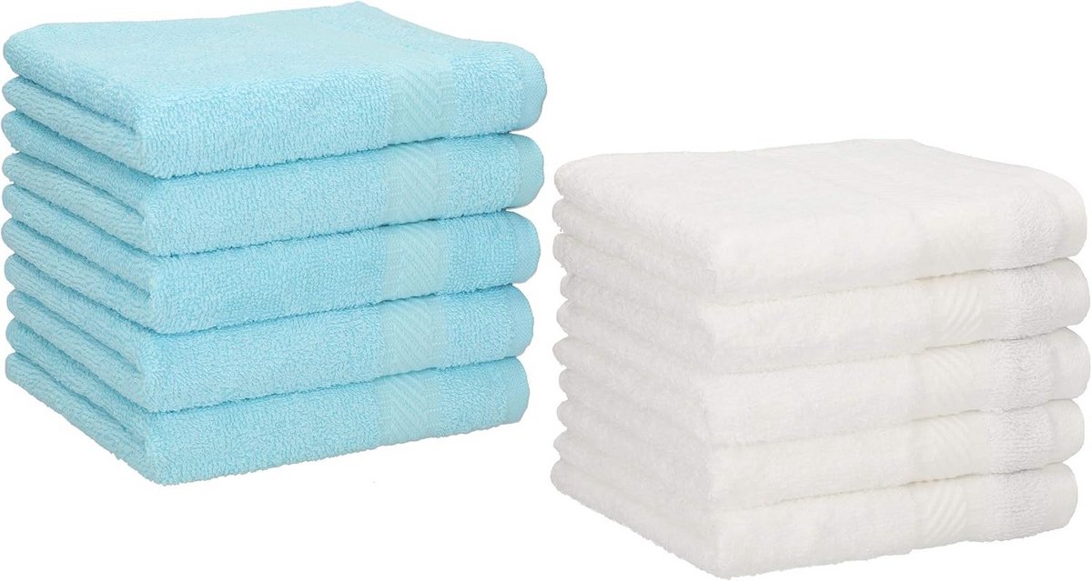 Zeepdoekjes 100% Katoen 30x30 cm - Set van 10 - Wasmachine en Droger Geschikt