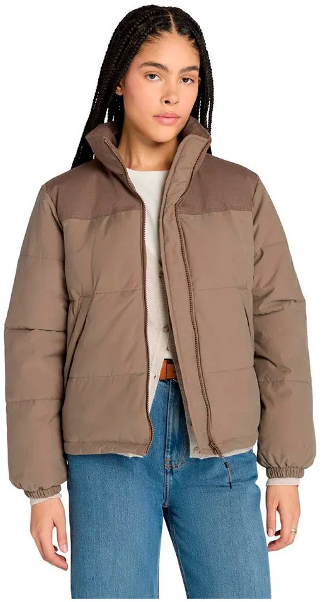 Timberland Welch Mountain Synthetic Insulated Puffer Jas S Vrouw Chocolate Chip