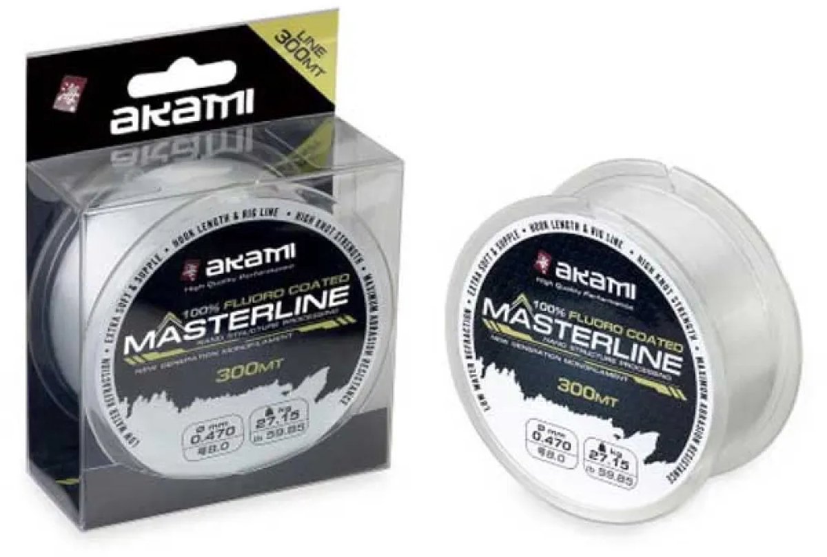 Akami Masterline 300 M Monofilament Transparant 0.238 mm