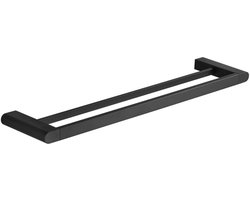 Mexen Adox dubbele handdoekhaak, zwart - 7018225-70