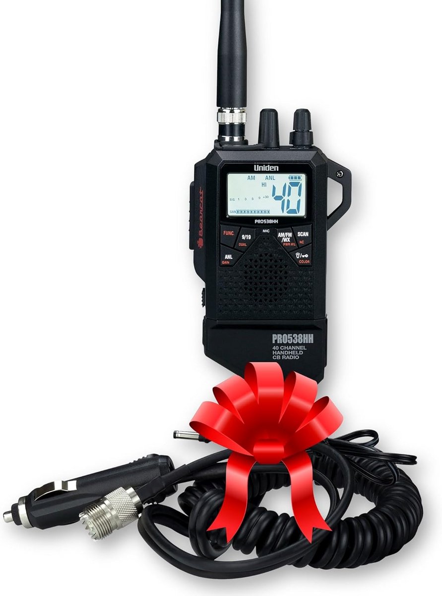 Draagbare 2-in-1 CB-radio met FM-modus en Weeralarmen