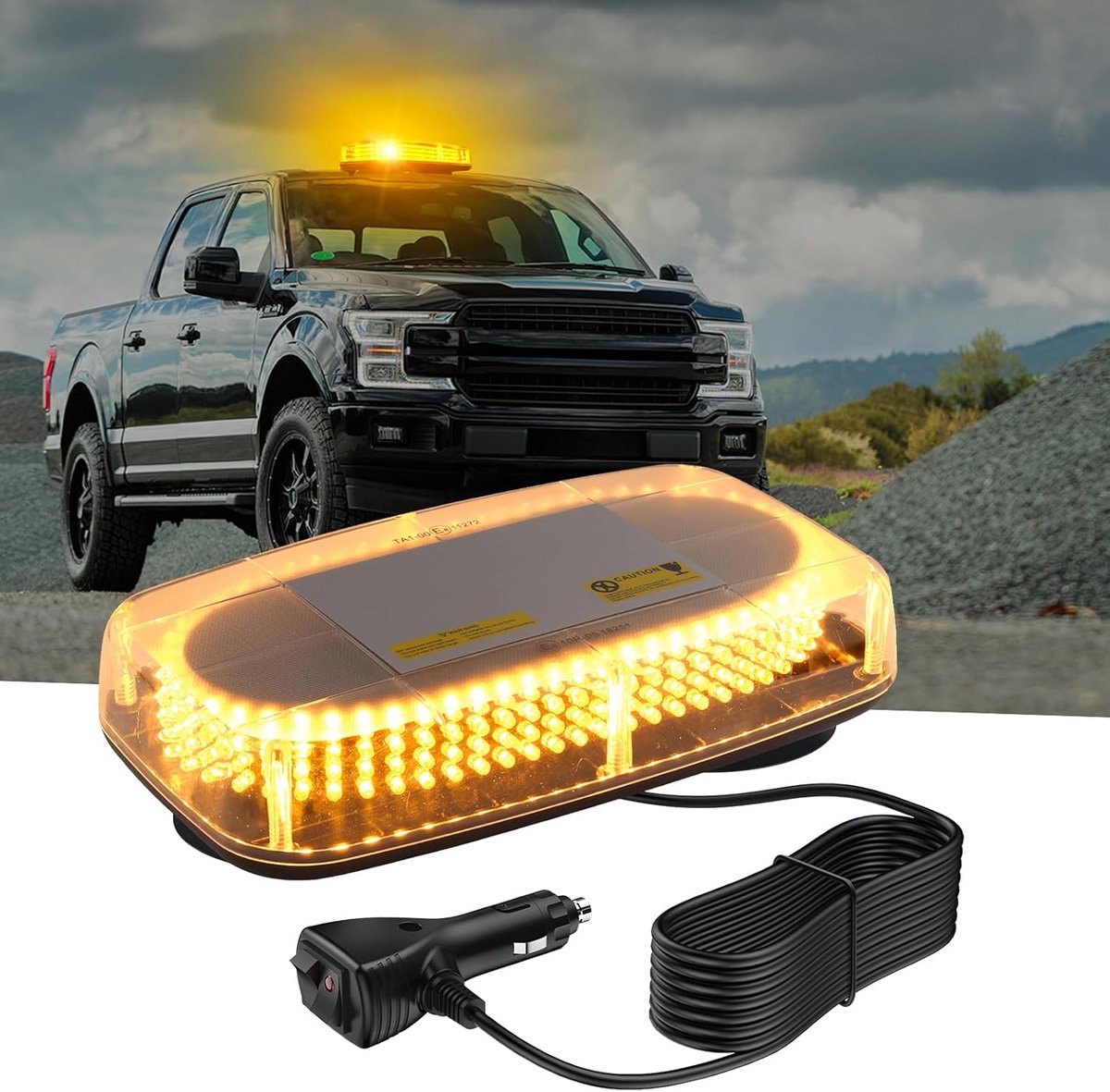 240 LED Stroboscoop Waarschuwingslicht Balk voor Dak en Voertuigen met Magnetische Bevestiging