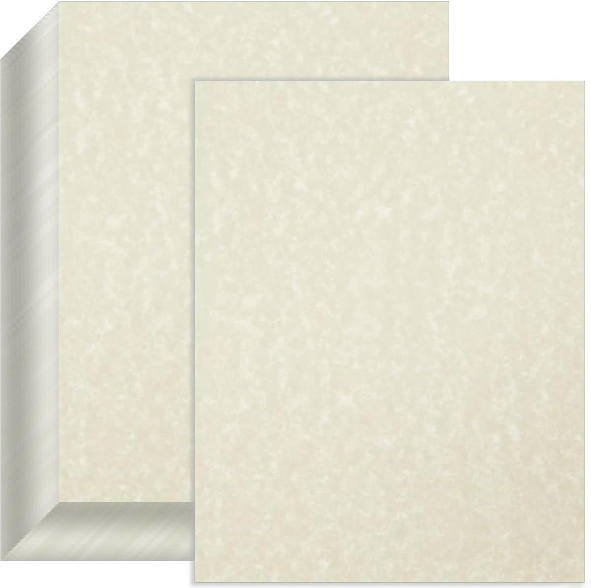 120 vellen perkamentpapier - A4 formaat - certificaatpapier - 100g/m² - ivoorkleurig - dubbelzijdig - cv's - diploma's - briefpapier voor printen