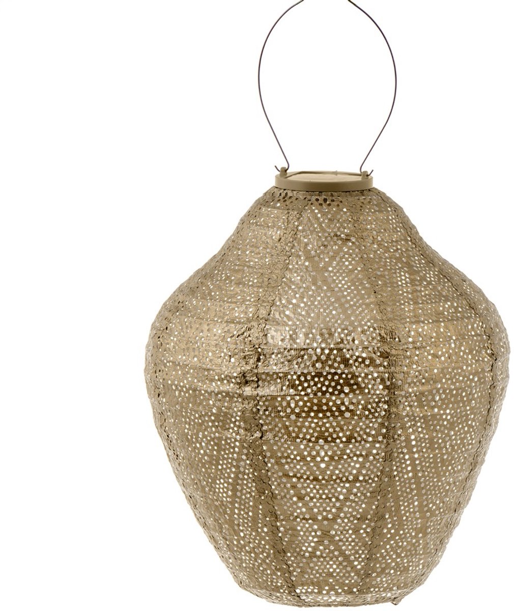 Lumiz Solar Tuinverlichting - Lampion op zonne energie - Jar - 30 cm - Goud