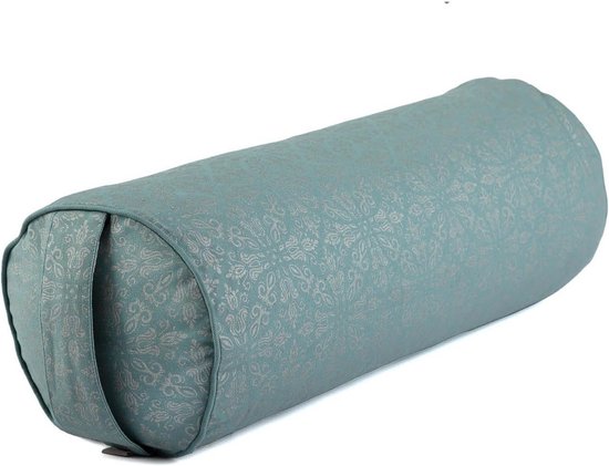Ronde Yogabolster 64 cm met Kapokvulling - 100% Katoenen Overtrek voor Yin en Herstellende Yoga — afbeelding 4
