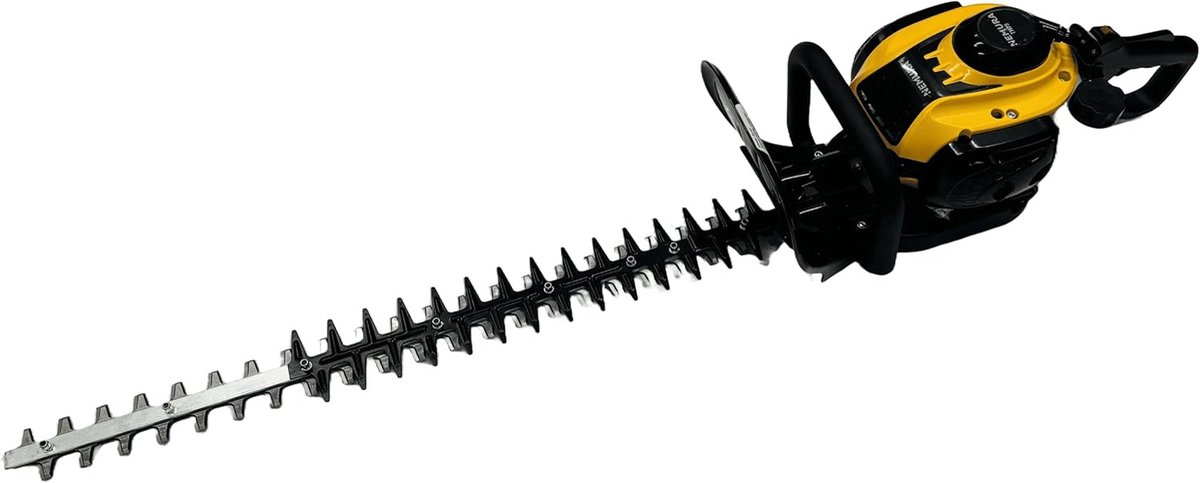 Thermische Heggesnoijer 2-takt Motor 25,4 cm³ - 75 cm Snijlengte met Verstelbare Handgreep