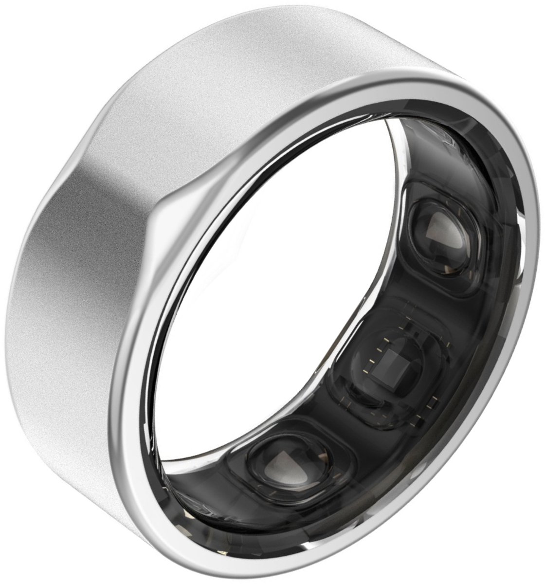 Kuno Ring 2 – Smart Ring – Slaapmonitor – Hartslag & Activiteitentracker – Stappen & Calorieën Meten – Zonder Abonnement – Waterbestendig – Zilver – Maat 6
