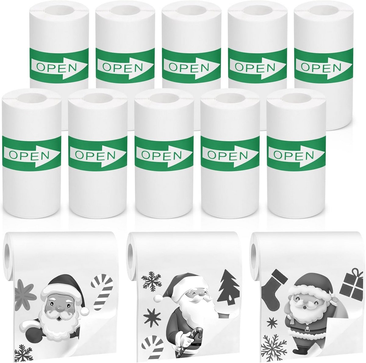 10 Rollen Printerpapier voor Mini Thermische Printers - Zelfklevend Fotopapier voor Pocket Printer