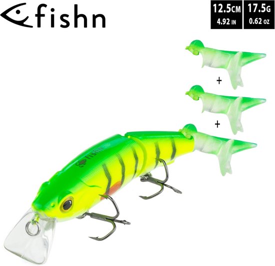 Hybride Swimbait Shads Kunstaas voor Snoek, Snoekbaars en Baars 12.5 cm — afbeelding 3