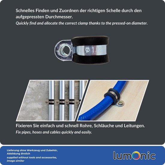 5 Stuks P-klem Tangen met Rubber 8mm Slangklemmen Set — afbeelding 3