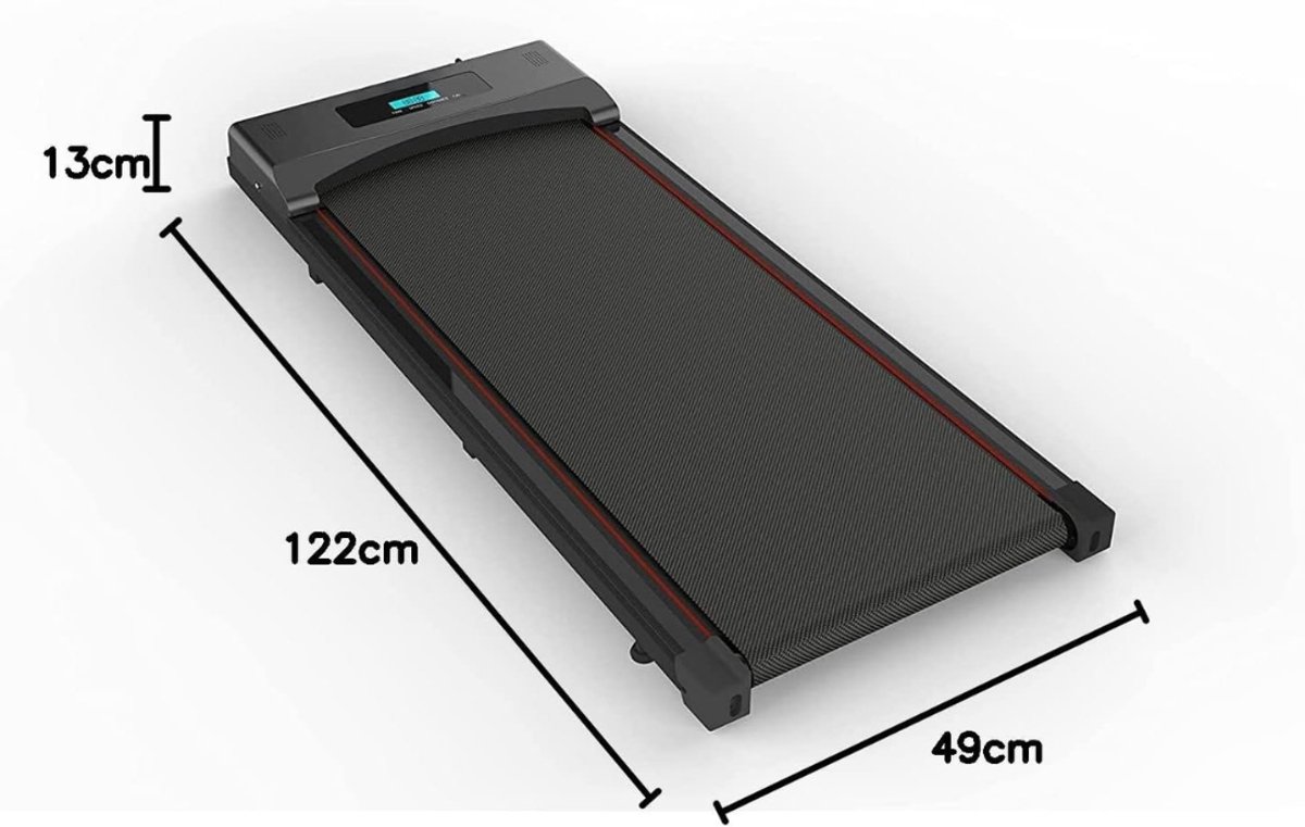 RONN® Professioneel Walkingpad – Wandelband met Afstandsbediening – Loopband Fitness - Zwart- 122 cm x 49cmx 13cm; 22,23 kg