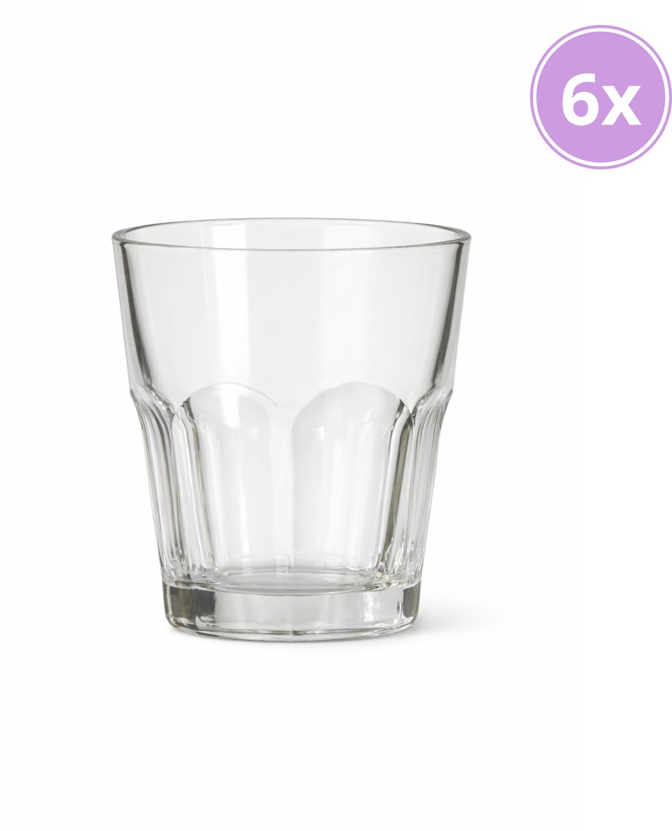 Drinkglazen - 270ml/27cl - (6 Stuks) - Drinkglas - Limonadeglazen - Glas - Hoogwaardige kwaliteit - Glazenset - Drinkglazen - Cocktailglazen