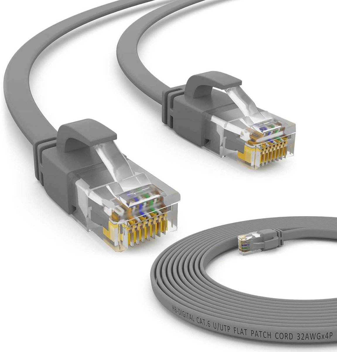 Vlakke Cat 6 LAN Kabel 5m RJ45 U/UTP Netwerkkabel voor Snellere Connectiviteit