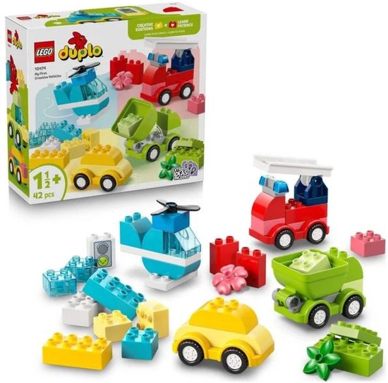 LEGO DUPLO - Creatieve Voertuigen Educatief Speelgoed voor Peuters vanaf 2 Jaar - 10474