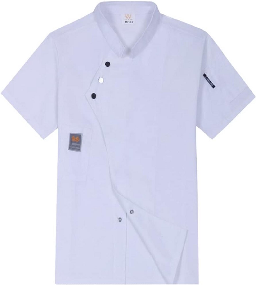 Professioneel Koksbuis Koksjas Lange Mouwen met Zak - Unisex Werkuniform Keuken