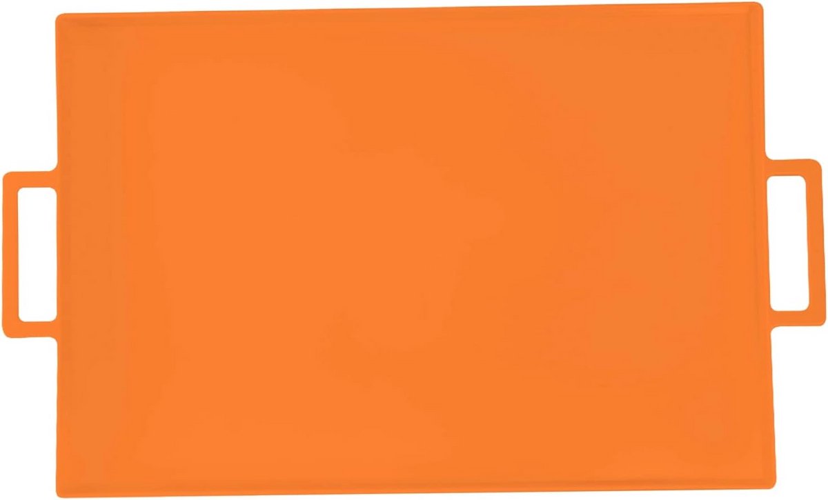 Rechthoekig Dienblad met Handvat - Oranje Melamine - Vaatwasserbestendig