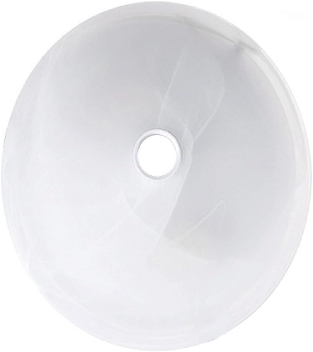 Plafondlamp met Bewegingssensor (PIR) - Wit Glas - 30 cm - Wandlamp Geschikt