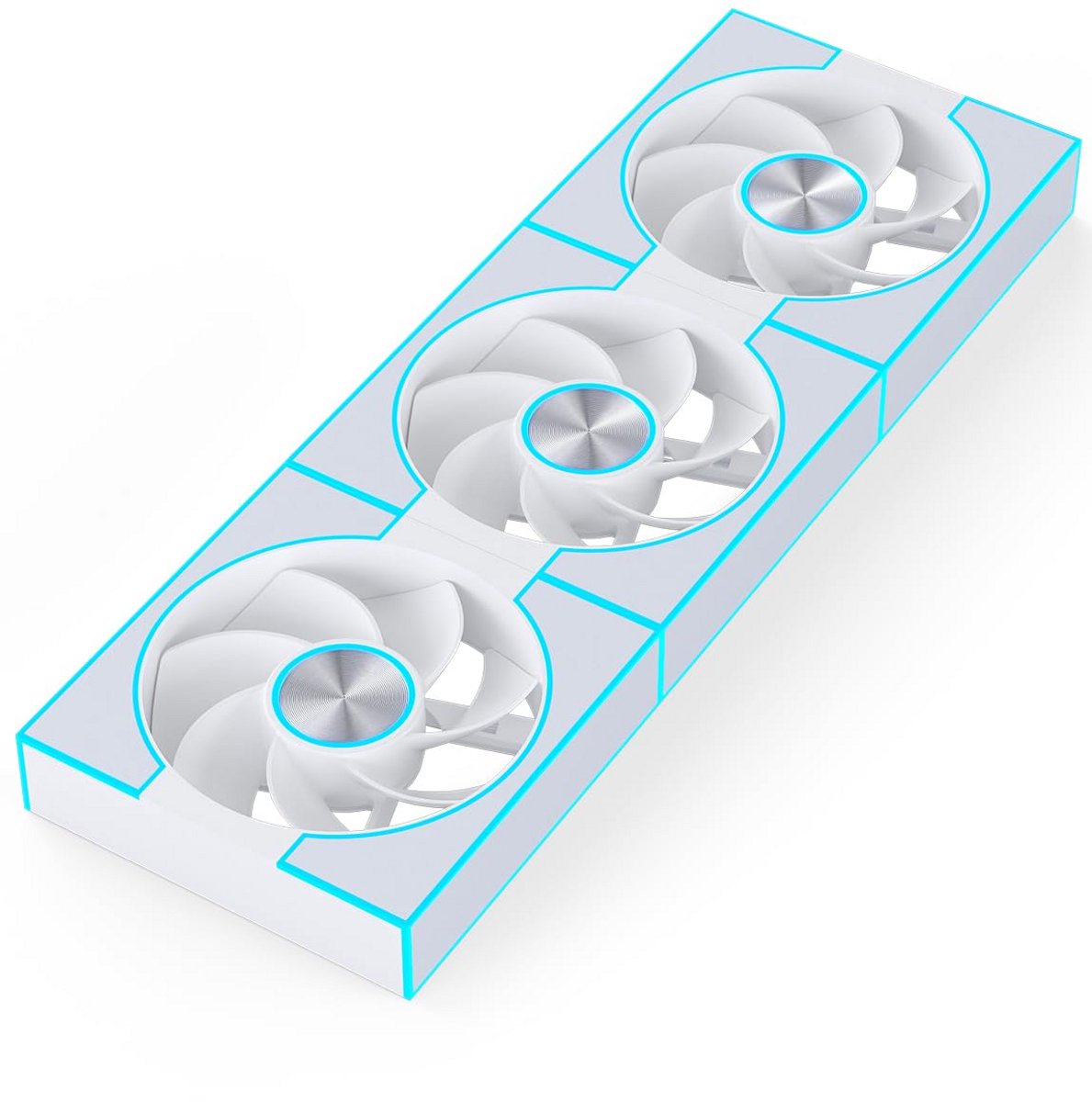 Pack van 3 120mm PC Ventilators met Adresbare PWM ARGB Verlichting