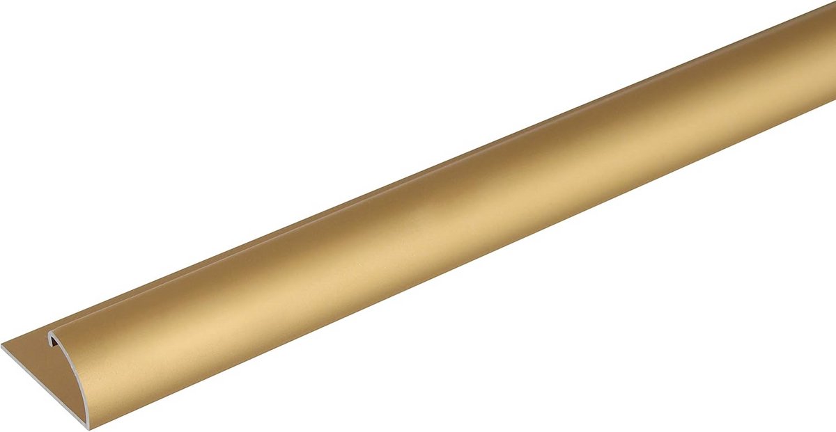 Afdeklijst Aluminium Goudkleurig Geanodiseerd 100x24.5x13.5 mm voor Vloeren en Afwerking