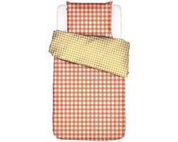 Essenza Checking-In Dekbedovertrek Oranje - Tweepersoons – 200x200/220 cm