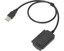 SATA/PATA IDE Transmissiekabel USB 2.0 Adapter - Compatibel met 2,5/3,5 Inch Harde Schijf - Windows/Mac - Dataoverdracht.