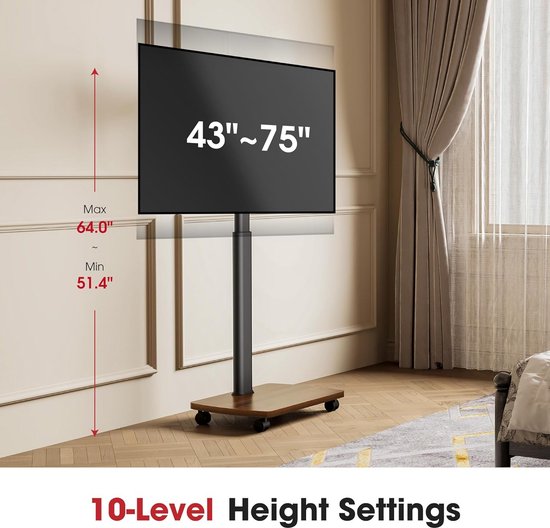 verrijdbare-tv-standaard-in-hoogte-verstelbaar-voor-32-tot-80-inch-tv-bol