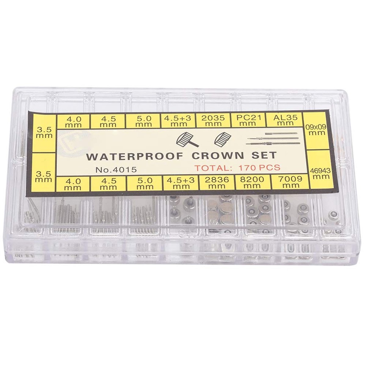 Horloge Onderdeel Set - Roestvrij Stalen Horloge Crown en Spring Bars - Repareeraccessoires