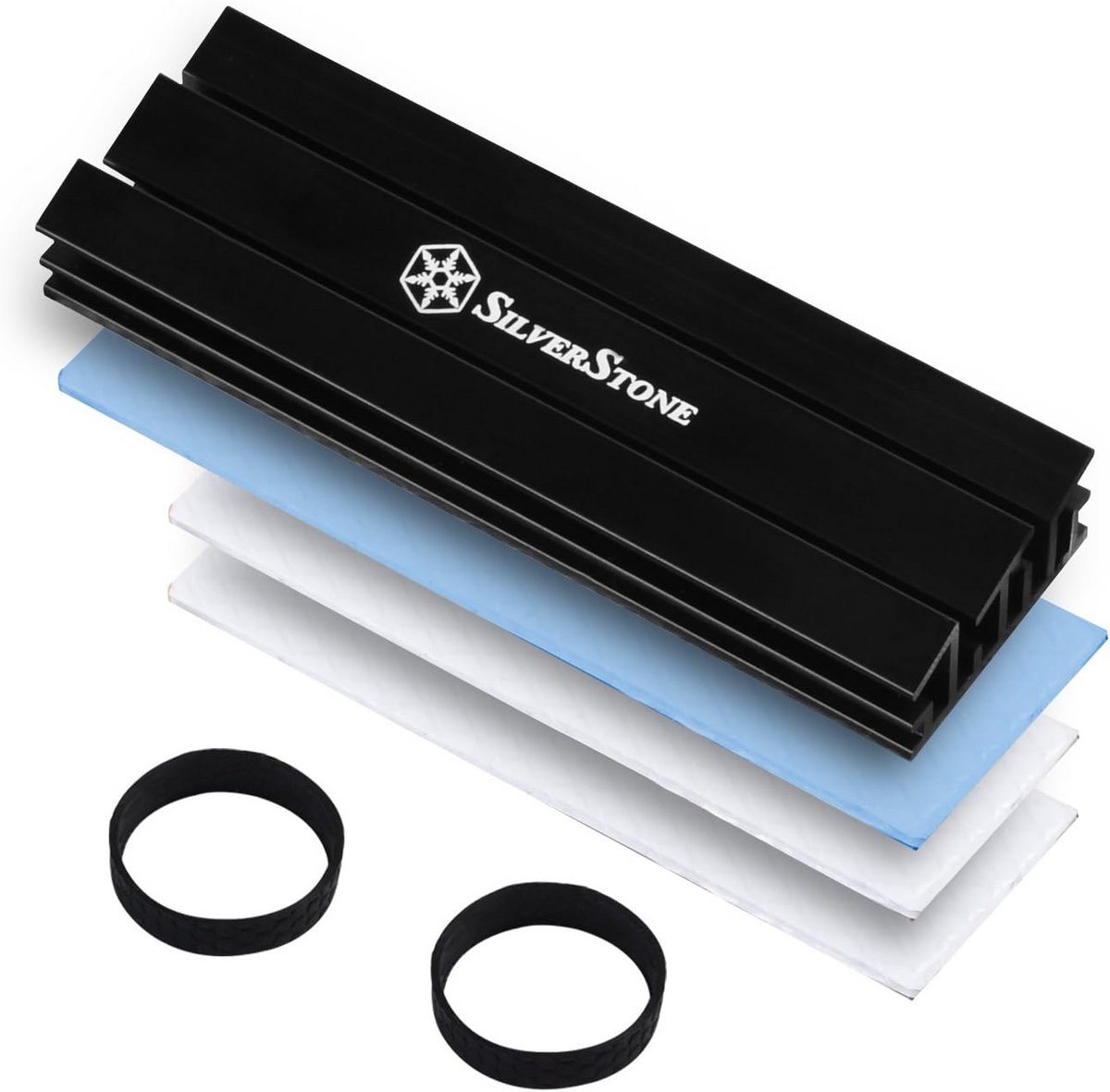 Aluminium Koellichaam voor M.2 NVMe SSD Koeling met Thermische Pads