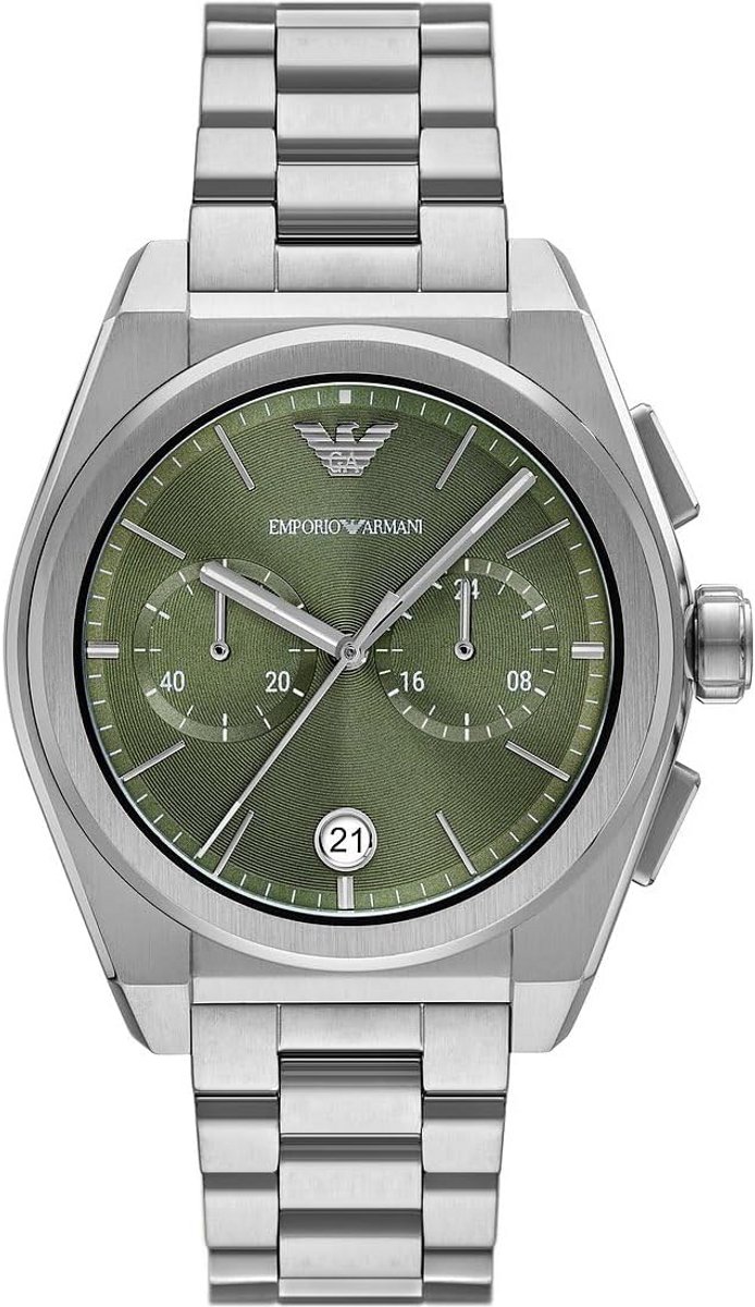 Herenhorloge met Chronograaf, Quartz Uurwerk en RVS Band
