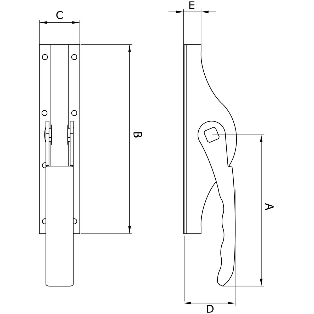 DX Pompespagnolet 13 mm staal verzinkt