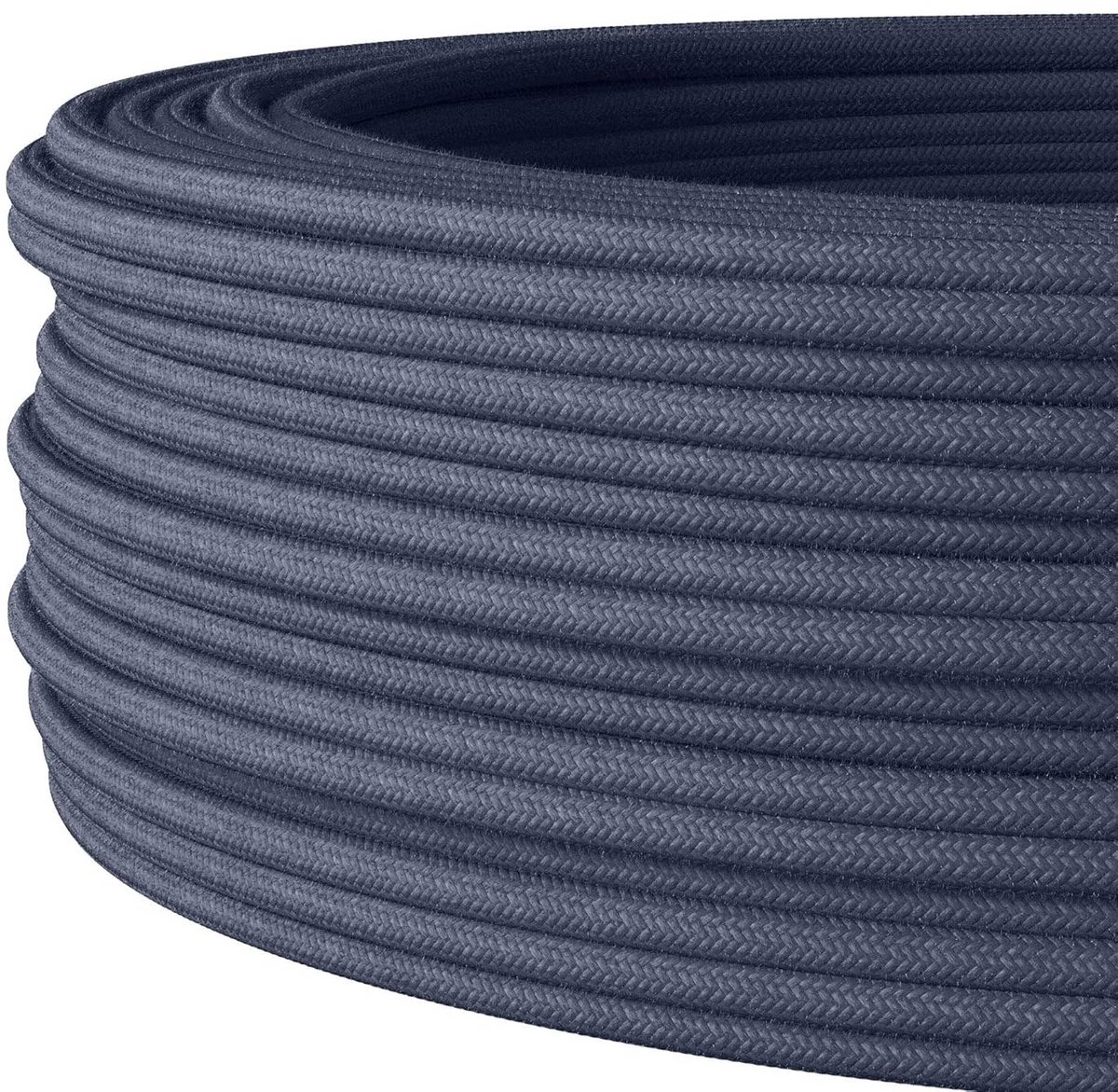 Flexibele Textielkabel Installatiekabel 3x1.5mm² Grafiet - 20 Meter