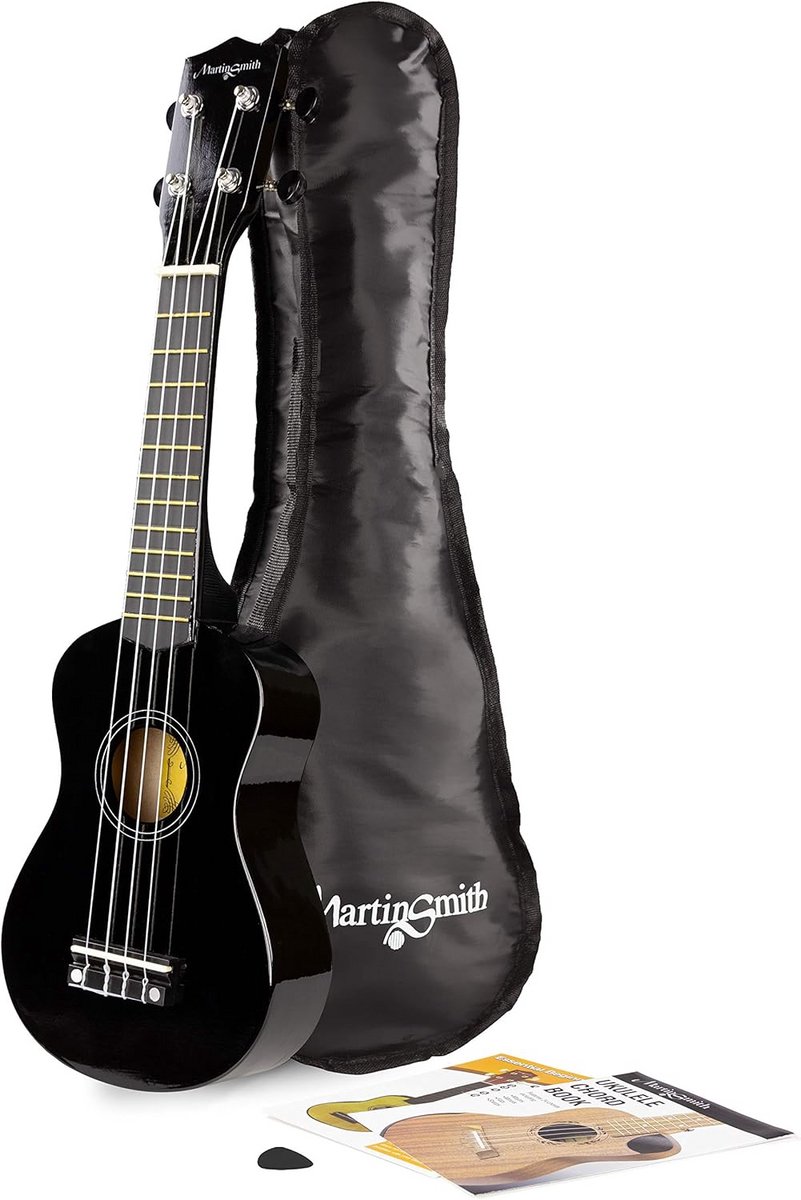 Starter Ukelele Set met Zwarte Tas voor Beginners