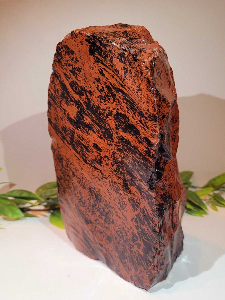 Edelstenen Gedenksteen Mahonie Obsidiaan
