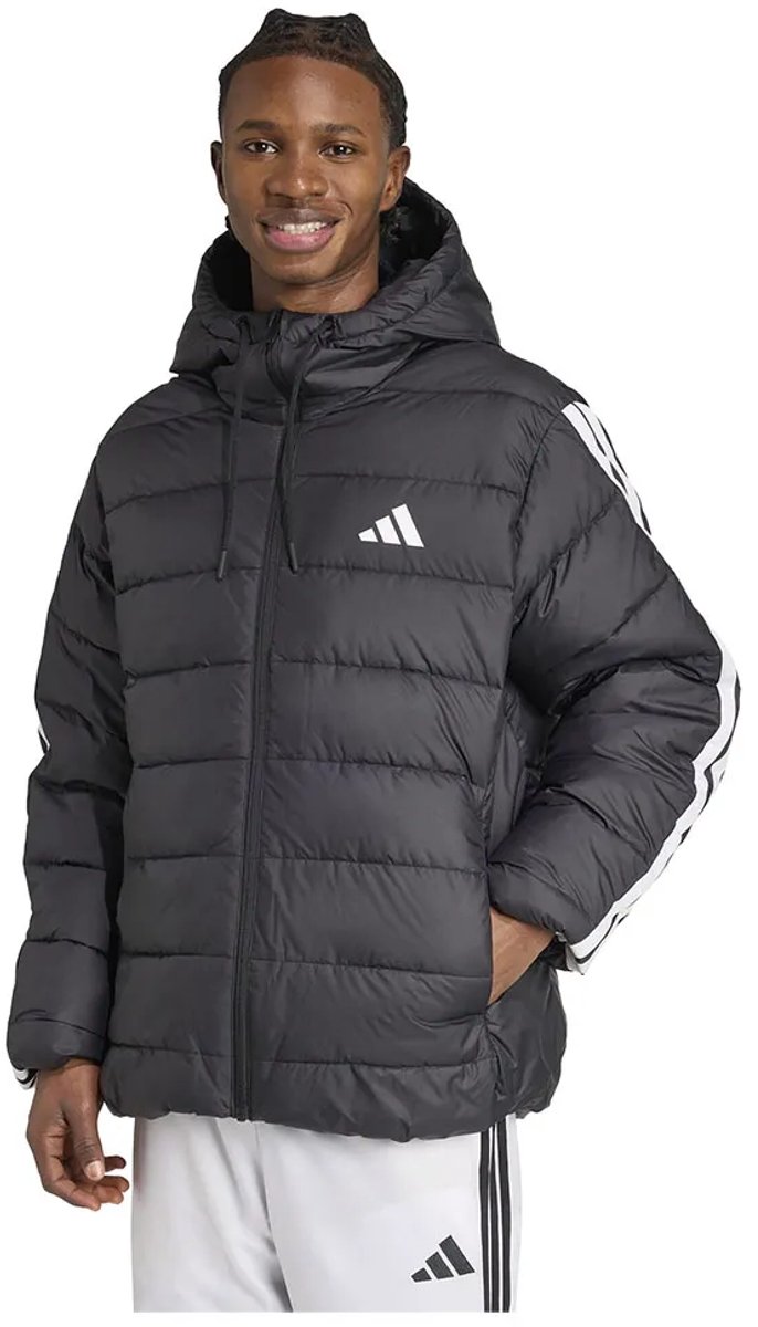 Adidas Essentials Climawarm 3 Stripes Synthetic Down Jas 2XL Man Zwart