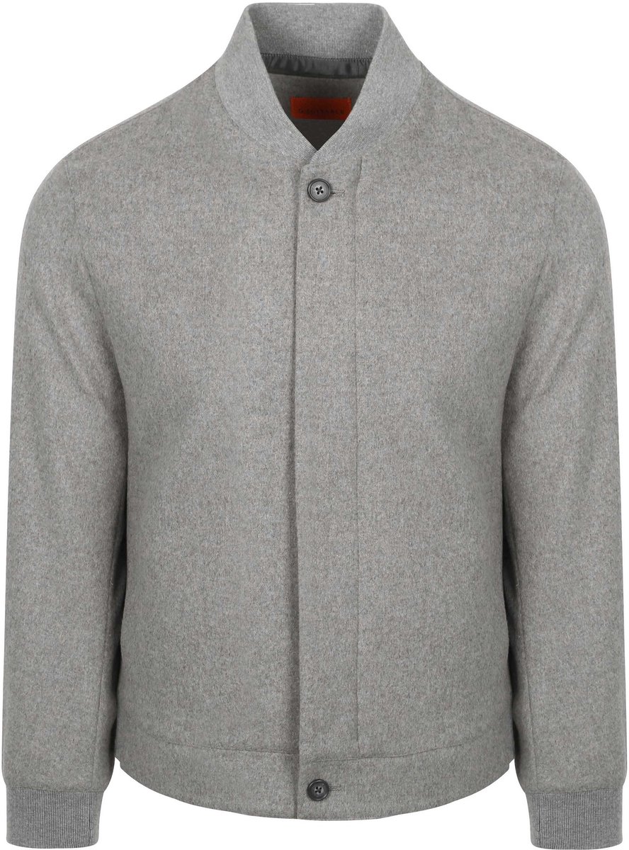 Suitable Bomberjas Flanel Grijs - Maat L - Heren