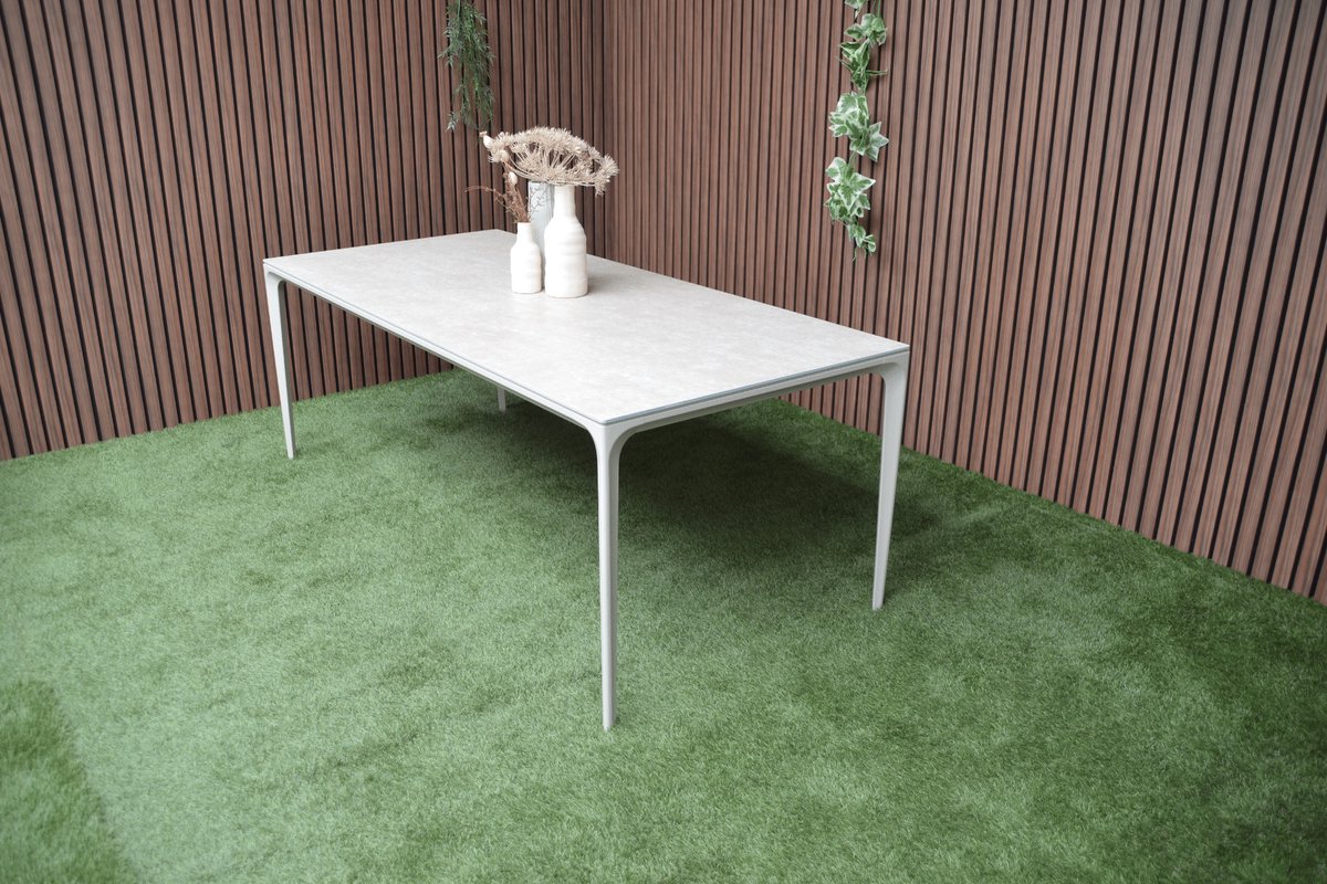 Hartman Kyra dining tuintafel 180x90 cm - Latte