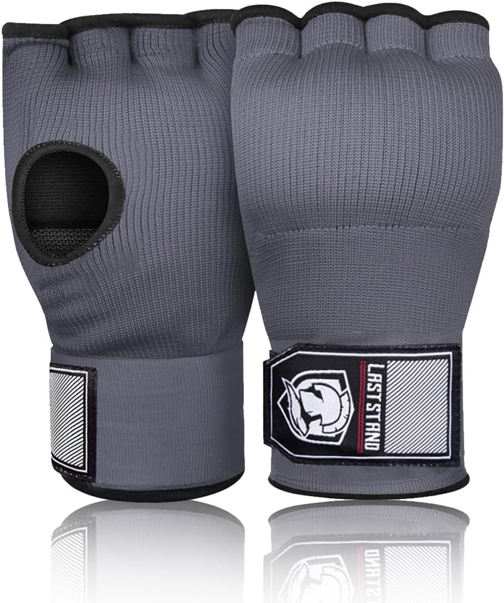 Boksen Wraps - Handwikkels Binnenhandschoenen - Vechtsport Training - Verstelbare Lange Polsband - 69 cm Polsband - Donkergrijs