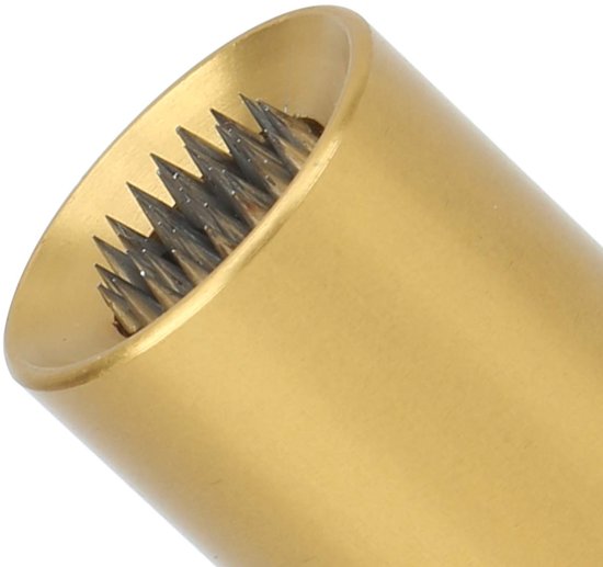 Allecto - Pool Shaper - Billiard Cue Tip Shaper - 2 in 1 Aluminium Tool - Geel - Scuffer Tool voor Biljart - Geschikt voor Biljartkegels - Kleur Geel van Allecto — afbeelding 3