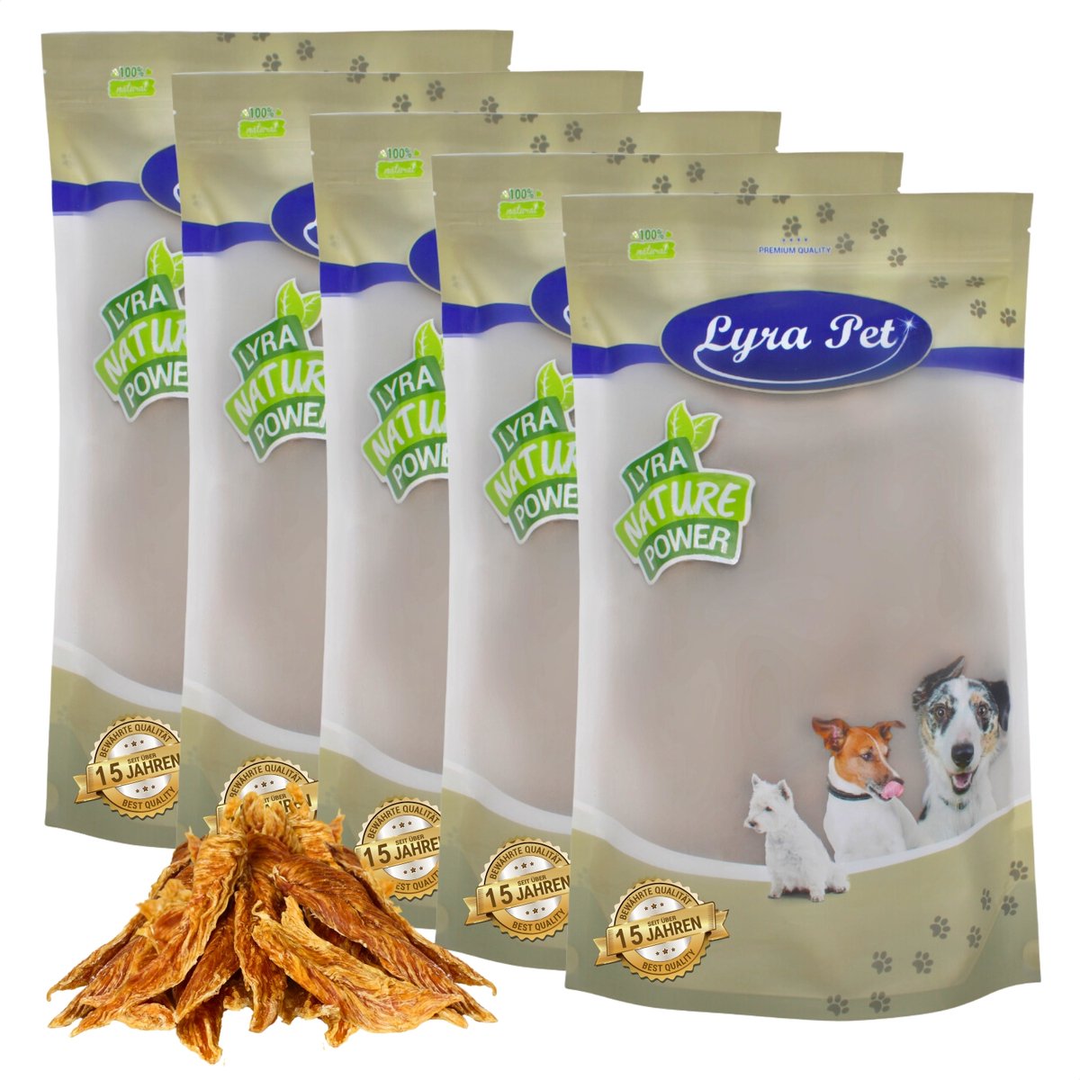 5 kg Lyra Pet® natuurlijke kippenborstfilet