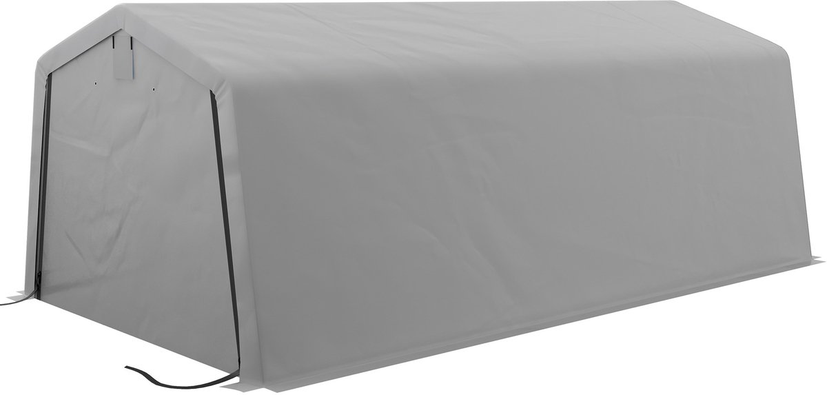 Killogood Autostal tent afm. 6.2L x 3.3l x 2.4H m robuust gegalvaniseerd staal HDPE 150 g/m² waterdicht anti-UV