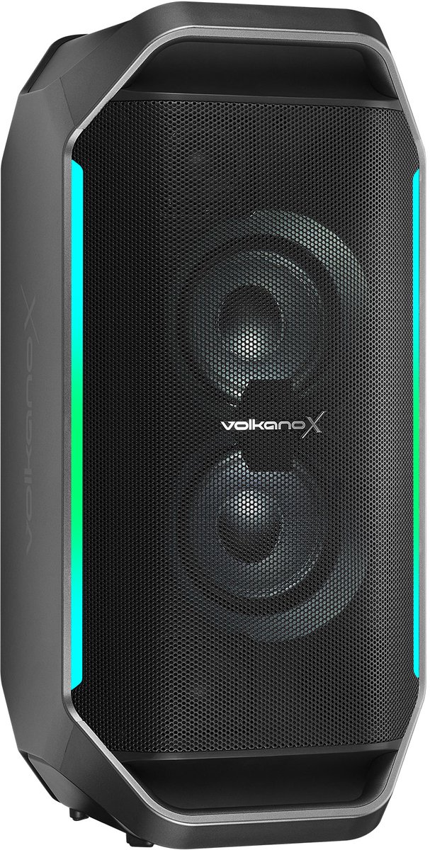 VolkanoX Thermix Partybox - 300 Watt - Muziek Box - Draadloze Bluetooth Party Speaker - LED Verlichting - 7 Uur Speeltijd - TWS - Zwart van Merkloos — afbeelding 2