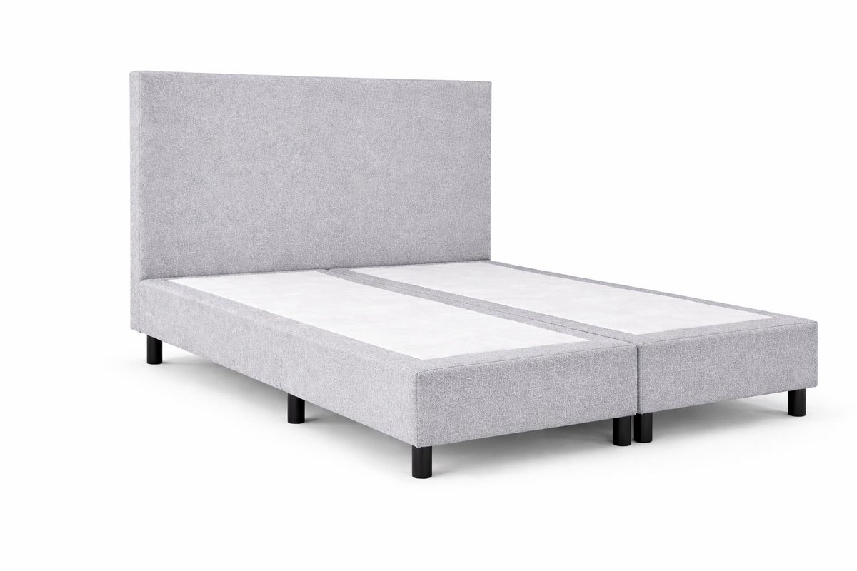 Boxspring Ayla Royal - 160x210 Zonder matras - Grijs Glad - Ayla Matrassen - 2 persoons