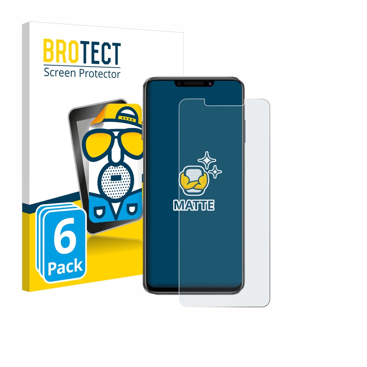 BROTECT - Screenprotector voor Huawei Enjoy 60X - Folie Beschermfolie matte 6 Stuks
