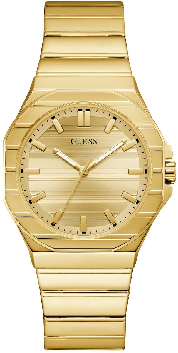Guess Jaq Quartz Analoog Horloge Gold Tone Kast: 100% Roestvrij Staal | Armband: 100% Roestvrij Staal 38 mm GW1070G2, GW1070G3