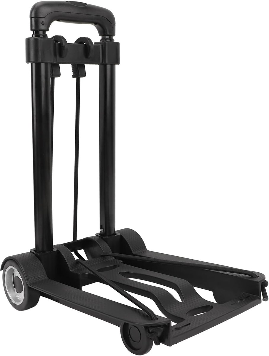 Opvouwbare steekwagen - Bagagekar met wielen - Vervoeren van spullen - Lichtgewicht ijzeren frame - 96 x 32 cm