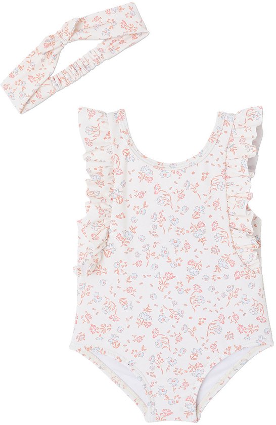 Swim Essentials Badpak met lange mouwen Old Pink Panterprint 74/80 | Zwembad DHZ