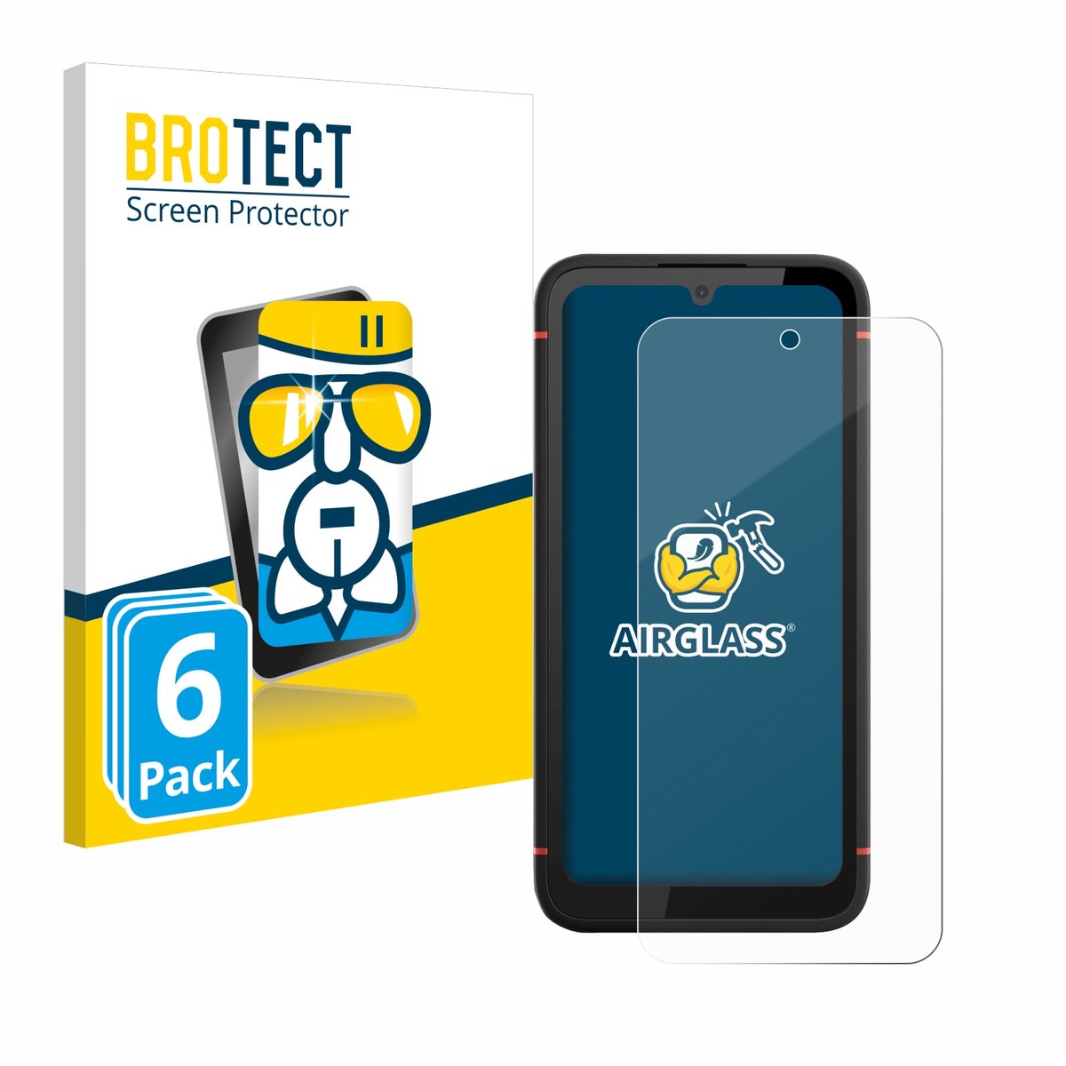 Screenprotector 6 Stuks voor Gigaset GX4 / GX4 Pro Beschermglas transparant