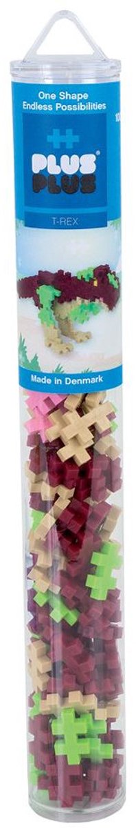Plus-Plus Tube T-Rex Dinosaurus 100 delige bouwset - 4200 - Bouwspeelgoed - Constructiespeelgoed - Set met bouwstenen - Vanaf 5 jaar — afbeelding 7
