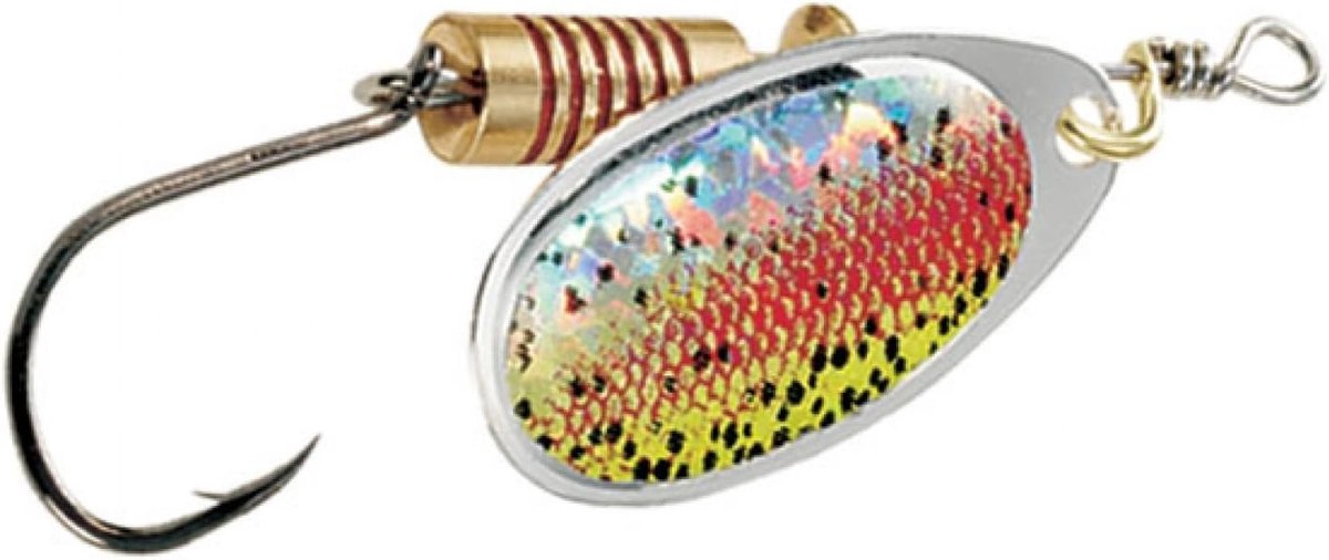 Spinner met enkele haak - Forelspinner baarsspinner - Vissen op forel - Mooie wateractie - 3.5 cm - Regenboogforel